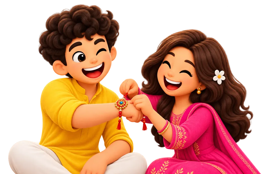 A gift box, ready for Raksha Bandhan